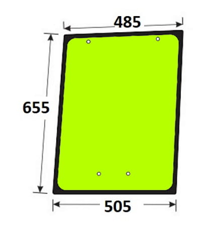 Szyba boczna prawa do ciągnika Valtra 6000, 6100, 6200, 8000, 8100, 8150, T 120, 130 V31535000