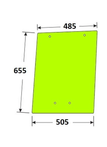 Szyba boczna prawa do ciągnika Valtra V31535000