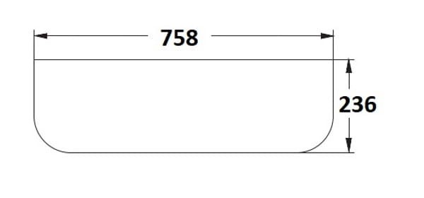 Szyba tylna dolna do ciągnika Fendt 515810050010