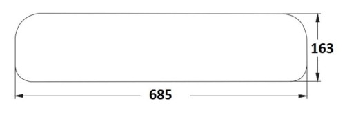 Szyba tylna dolna do ciągnika Fendt 312810050100