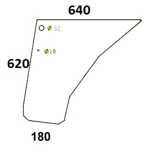 Szyba drzwi dolna Steyr