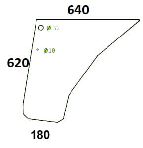 Szyba drzwi dolna Steyr