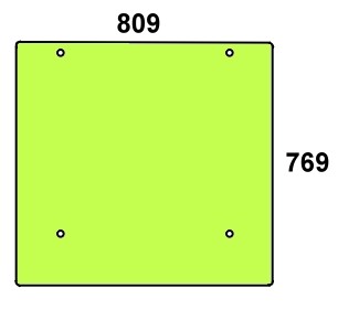 Szyba tylna do ciągnika Renault - 7701350685