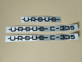 Naklejki na maskę Ursus C-335 komplet