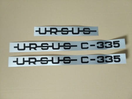 Naklejki na maskę Ursus C-335 komplet