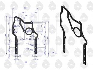Komplet - zestaw uszczelek silnikowy 2022766U C-330  KPL-C330U - 11.jpg