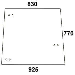 szyba drzwi dolna  lewa, prawa do ciągnika John Deere L38309