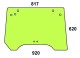 Szyba tylna do ciągnika John Deere ER047939