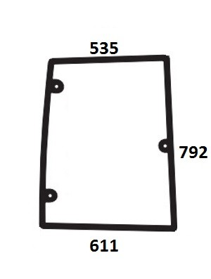 Szyba boczna prawa do ciągnika Zetor, Farmtrac 935540