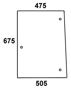 szyba boczna do ciągnika Steyr - 134171112
