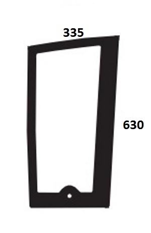 Szyba przednia dolna lewa do ciągnika Zetor, Farmtrac 935527