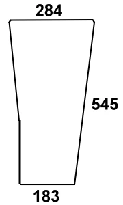 Szyba przednia dolna do ciągnika Fendt - 178810110020