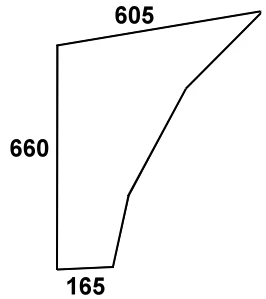 Szyba drzwi dolna do ciągnika Fendt - 258514212300