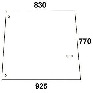 szyba boczna do ciągnika John Deere L57977