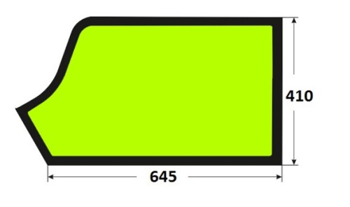 Szyba drzwi dolna lewa ładowarka teleskopowa JCB 332A1586, 332/A1586
