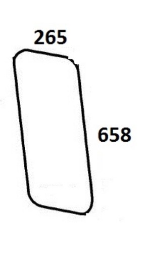 Szyba boczna dolna lewa, prawa do kombajnu Class Dominator 85 (713)