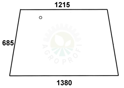 Szyba tylna do ciągnika Fendt - 178810050410