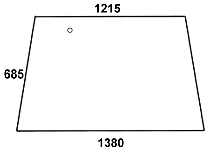 Szyba tylna do ciągnika Fendt - 178810050410