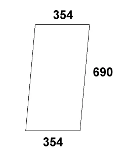 szyba boczna do ciagnika Case - 1989728C1
