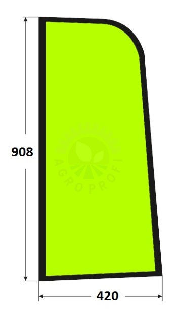 Szyba boczna lewa ładowarka teleskopowa JCB 82730518, 827/30518