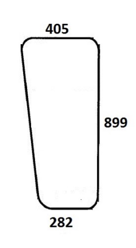 Szyba boczna górna lewa, prawa do kombajnu Class Dominator 85 (712)