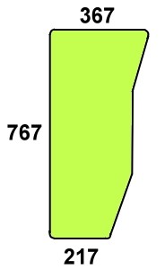 Szyba przednia dolna do ciągnika John Deere ER047312