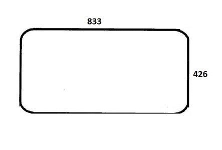 Szyba tylna drzwi boczna kombajn Class Dominator 85 (714)