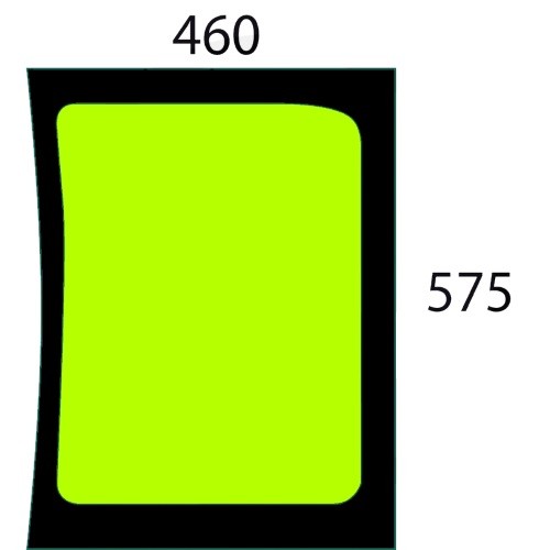 Szyba przednia dolna prawa do ciągnika Renault, Claas Ares, Atles 7700035806, 7700062366