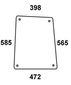 Szyba boczna do ciągnika Fendt - 247810040300