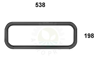 szyba tylna dolna do ciągnika Massey Ferguson - 3804726M2