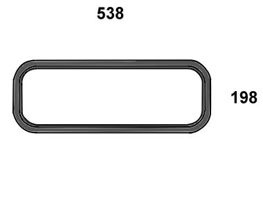 szyba tylna dolna do ciągnika Massey Ferguson - 3804726M2