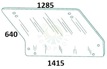 szyba tylna do ciągnika Fiat - 5129357