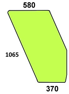 Szyba drzwi prawe do ciągnika Fiat - 5117683