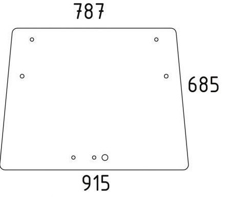 Szyba przednia do ciągnika Fendt 205810040401