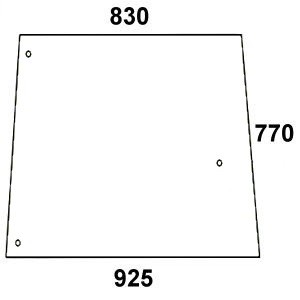 szyba boczna do ciągnika John Deere L55040