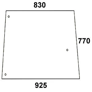szyba boczna do ciągnika John Deere L55040