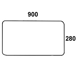 Szyba tylna dolna do ciągnika Deutz-Fahr 04358914