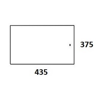 Szyba tylna dolna do ciągnika Fendt F281507220011 (820)