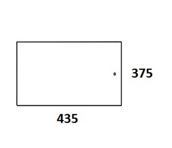 Szyba tylna dolna do ciągnika Fendt F281507220011 (820)