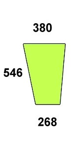 Szyba przednia dolna do ciągnika Fendt - 385500350040