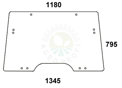 szyba przednia do ciągnika John Deere L155784, L171338
