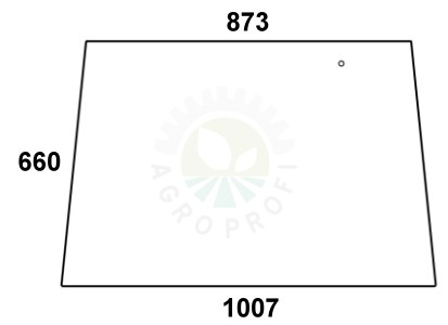 Szyba tylna do ciągnika Fendt - 166810050010