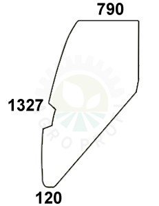 Szyba drzwi do ciągnika Fiat  - 5154934