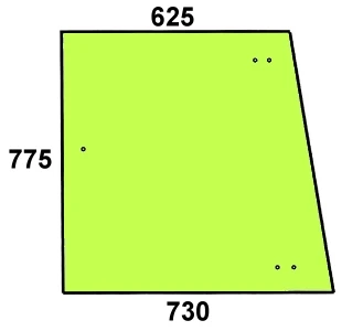 Szyba boczna do ciągnika Fendt - 385500350030