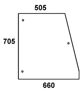szyba boczna przednia prawa do ciągnika Steyr - 134171113
