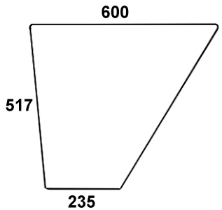 Szyba drzwi dolna do ciągnika Fendt - 281507350010
