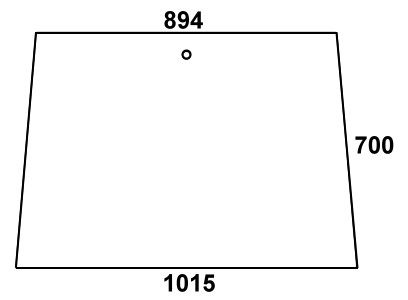 Szyba przednia do ciągnika Fendt - 258514210100