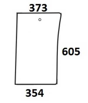 Szyba przednia dolna prawa do ciągnika Fiat 5158497