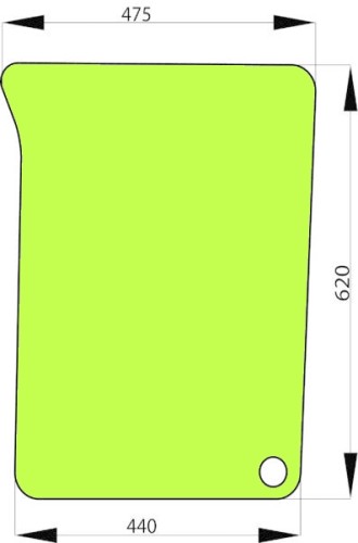 szyba przednia dolna lewa do ciągnika John Deere L171331