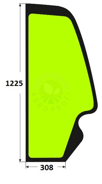 Szyba boczna lewa ładowarka teleskopowa JCB 82780213, 827/80213